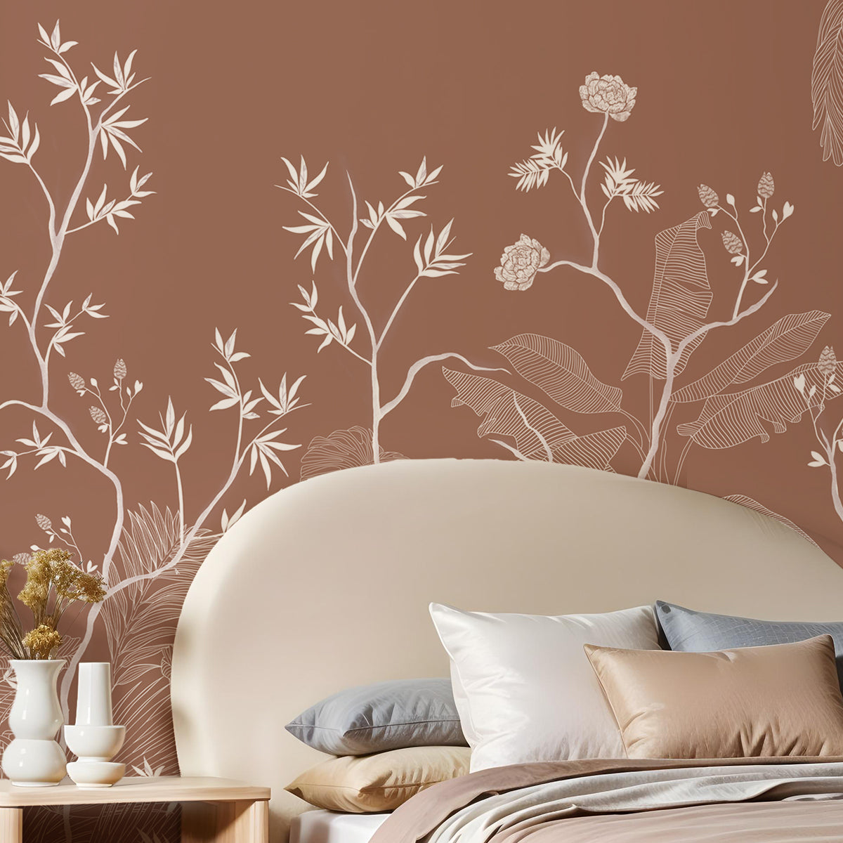 Rustic Beauty Floral Wallpaper