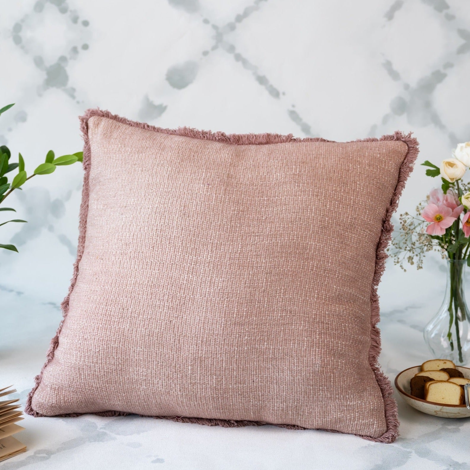 Dusty Rose Cushion Cover With Soft Cotton House Of Ikari Dusty Rose Cushion Cover With Soft Cotton House Of Ikari